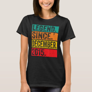 Legend Since December 2015 Retro 7th Birthday 7 Ye T-Shirt