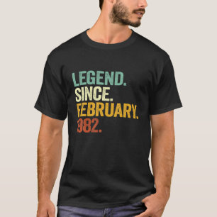 Legend Since February 1982 40Th Birthday 40 Years T-Shirt
