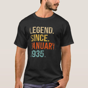 Legend Since January 1935 87Th Birthday 87 Year Ol T-Shirt