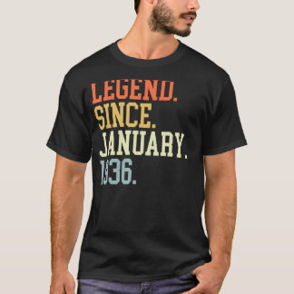 Legend Since January 1936 For Men Women January 19 T-Shirt