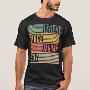 Legend Since January 1937 86th Birthday 86 Years O T-Shirt
