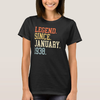 Legend Since January 1938 For Men Women January 19 T-Shirt