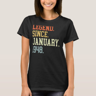 Legend Since January 1948 For Men Women January 19 T-Shirt