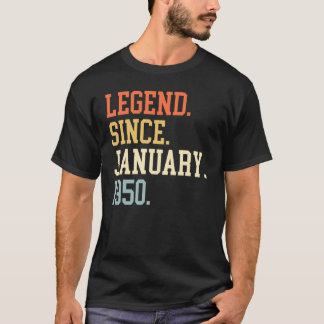 Legend Since January 1950 For Men Women January 19 T-Shirt