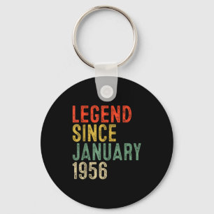 Legend Since January 1956 70th Birthday Gifts 70 Y Key Ring