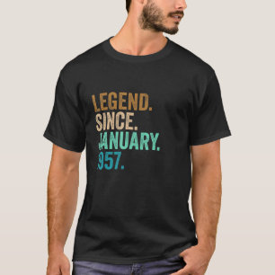 Legend Since January 1957 66 Years Old 66th Birth T-Shirt