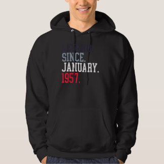 Legend Since January 1957 For Men Women January 19 Hoodie