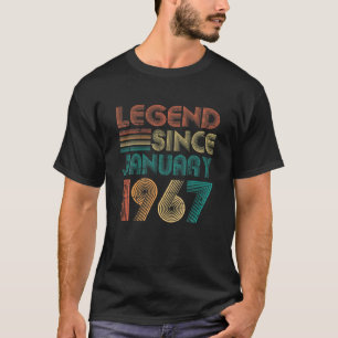 Legend Since January 1967 Gifts 55Th Birthday 55 Y T-Shirt