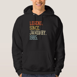 Legend Since January 1985 For Men Women January 19 Hoodie