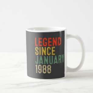 Legend Since January 1988 38th Birthday 38 Year Ol Coffee Mug