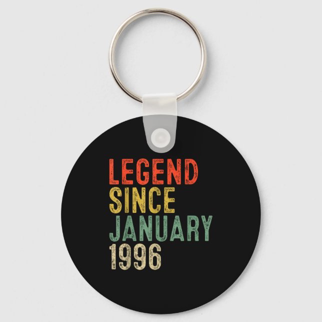 Legend Since January 1996 30th Birthday 30 Year Ol Key Ring (Front)