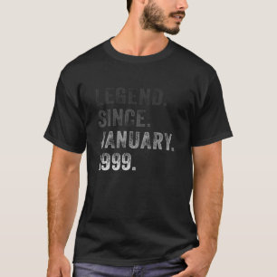 Legend Since January 1999 Tee 23Rd Birthday Gift R