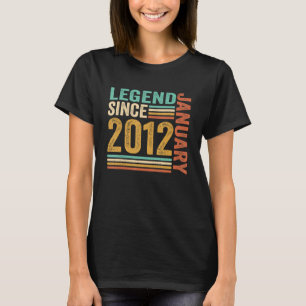 Legend Since January 2012 11 Years Old 11th Birthd T-Shirt