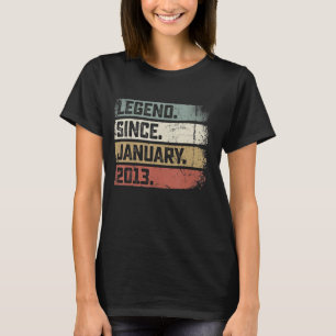 Legend Since January 2013 10th Birthday 10 Years T-Shirt