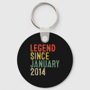 Legend Since January 2014 12th Birthday Gifts 12 Y Key Ring