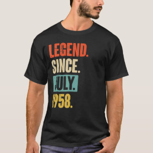 Legend Since July 1958  64 Year Old 64th Birthday  T-Shirt