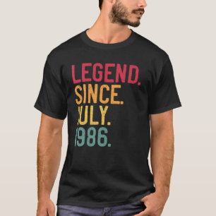 Legend Since July 1986 35Th Birthday 35 Years Old T-Shirt