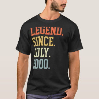 Legend Since July 2000 For Men Women July 2000 T-Shirt