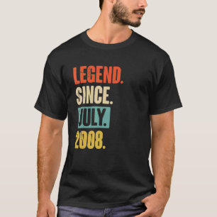 Legend Since July 2008 14 Year Old 14th Birthday T-Shirt