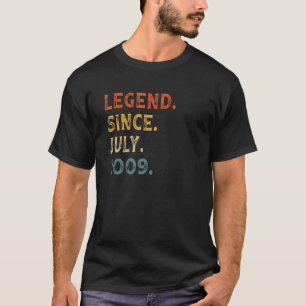 Legend Since July 2009 13 Years Old  13th Birthday T-Shirt