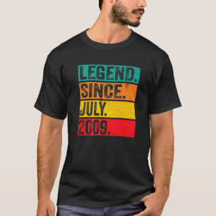 Legend Since July 2009 13 Years Old 13th Birthday T-Shirt