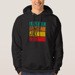 Legend Since July 2013 9 Years Old 9th Birthday Vi Hoodie