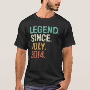 Legend Since July 2014 8th Birthday 8 Years Old B T-Shirt