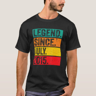 Legend Since July 2015 7 Years Old 7th Birthday Vi T-Shirt