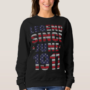 Legend Since June 1917 105th Birthday 105 Years Ol Sweatshirt