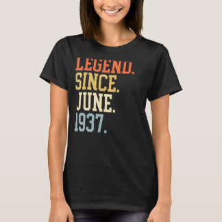 Legend Since June 1937 For Men Women June 1937 T-Shirt