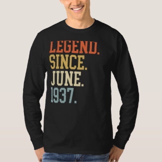 Legend Since June 1937 For Men Women June 1937 T-Shirt