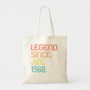 Legend Since June 1968 54th Birthday 54 Years Old  Tote Bag