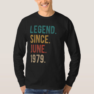 Legend Since June 1979 43 Year Old Bday 43rd Birth T-Shirt