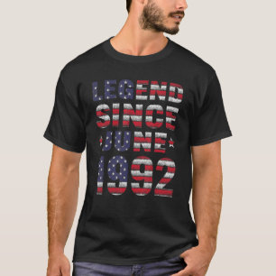 Legend Since June 1992 30th Birthday 30 Years Old T-Shirt