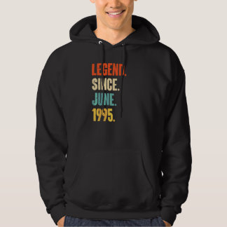 Legend Since June 1995 27 Year Old 27th Birthday Hoodie