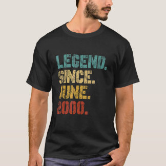 Legend Since June 2000 22nd Birthday T-Shirt