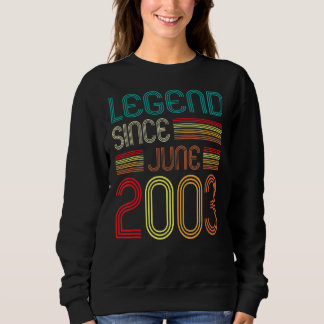 Legend Since June 2003 19th Birthday  19 Years Old Sweatshirt
