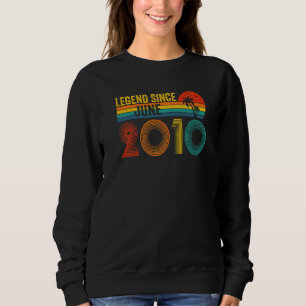 Legend Since June 2010 12th Birthday 12 Years Old Sweatshirt