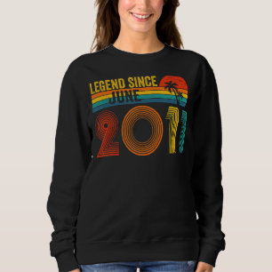 Legend Since June 2011 11th Birthday 11 Years Old Sweatshirt