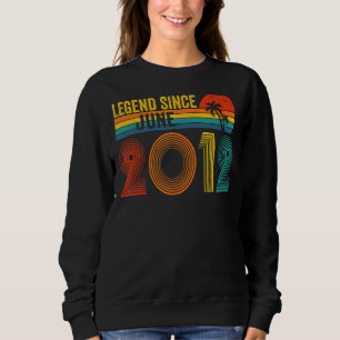 Legend Since June 2012 10th Birthday 10 Years Old Sweatshirt