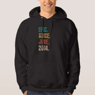 Legend Since June 2014 8 Year Old 8th Birthday Hoodie