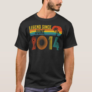 Legend Since June 2014 8th Birthday 8 Years Old Vi T-Shirt