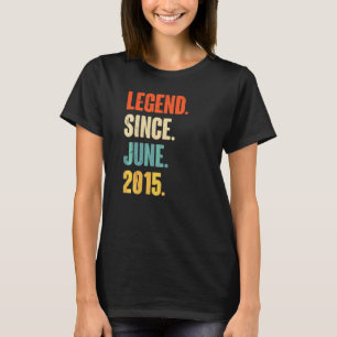 Legend Since June 2015 7 Year Old 7th Birthday T-Shirt