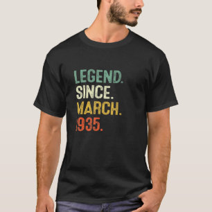 Legend Since March 1935 87th Birthday 87 Years Old T-Shirt