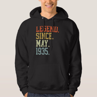 Legend Since May 1935 For Men Women May 1935 Hoodie