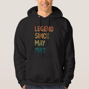 Legend Since May 1942 83rd Birthday Men Women Hoodie