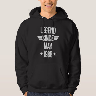 Legend Since May 1986  1 Hoodie