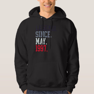 Legend Since May 1997 For Men Women May 1997 Hoodie