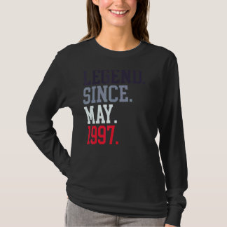Legend Since May 1997 For Men Women May 1997 T-Shirt