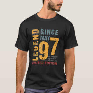 Legend Since May 1997 Gift For 25 Years Old 25Th B T-Shirt
